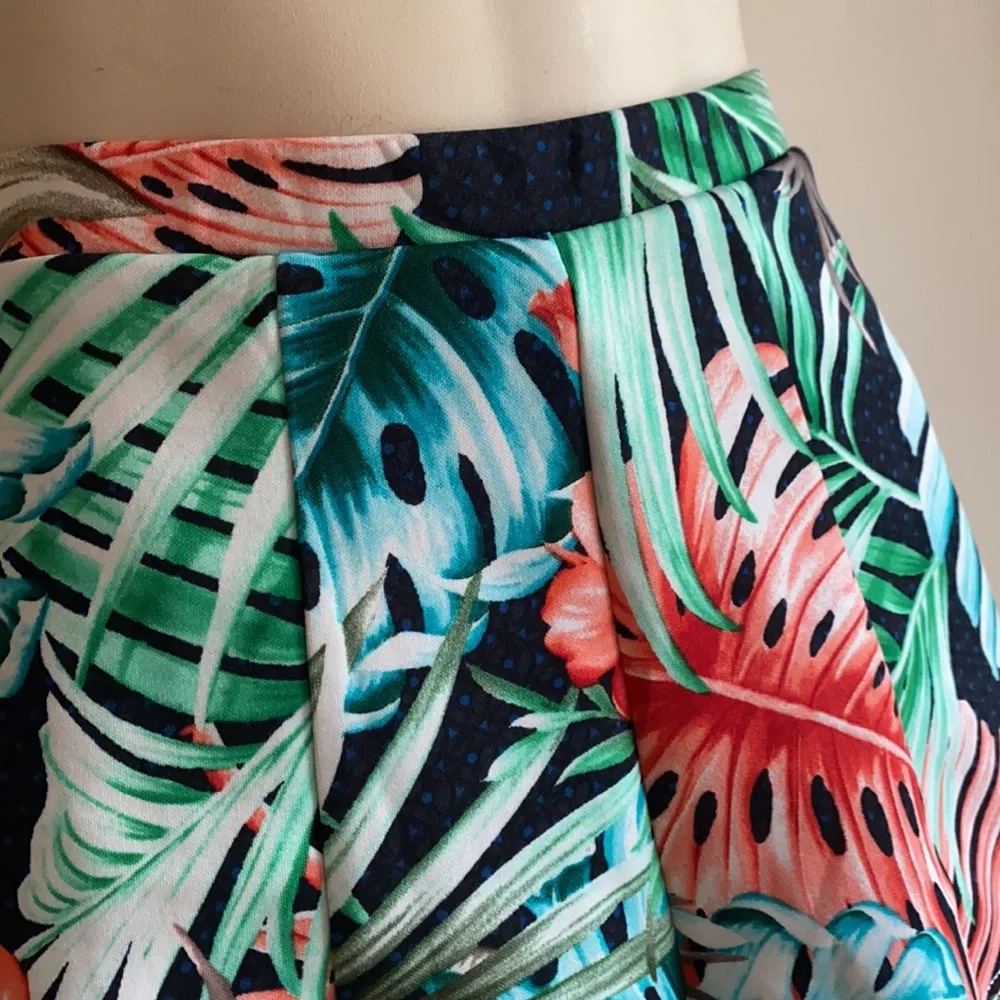 New tropical shorts XL palm print NWT - Picture 2 of 4